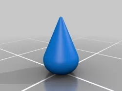 MTG Blood Drop Counter Token