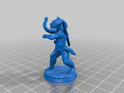 Mussel MacTuscle: Loxodon Monk Fighter Barbarian