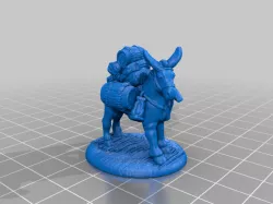 Pack Mule Remix - Tabletop Miniature (FDM friendly)