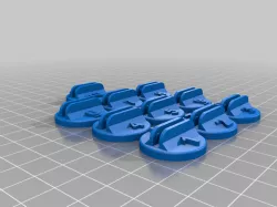 Pathfinder Pawn Bases - 1 thru 10 with tension added