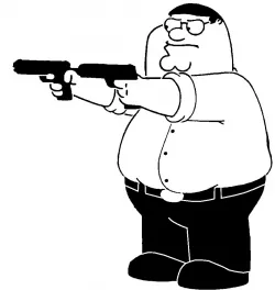 Peter Griffin stencil 2
