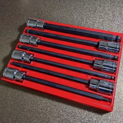 Pittsburgh ball end long hex bit organizer