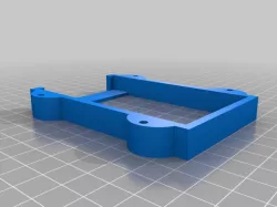 Portable SSD holder to mount below raspi 4 case