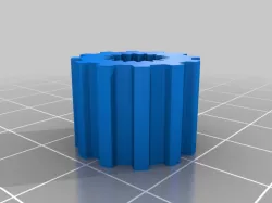 pulley M5 12 teeth to cap on step printer motor 22teeth