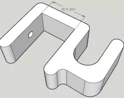 Simple trolley hook
