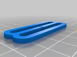 Ski goggle band clip
