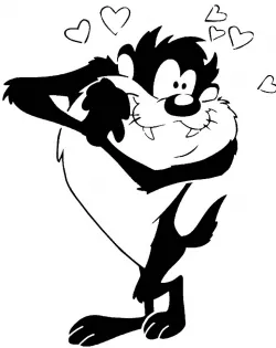Tasmanian Devil stencil 3