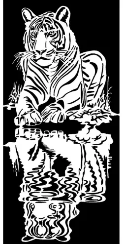 Tiger stencil 7