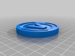 Free STL file Fortnite V-Bucks(Life size) 🪙・3D printable object