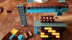 Wooden Railway bridge tracks for PrintAblock pillars
