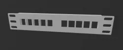 10 Port Patchpanel - 10zoll/inch - keystone