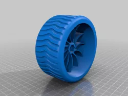 12mm hex RC tireless "Boa I" wheel