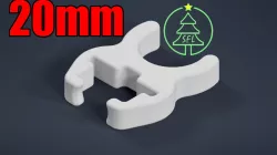 20mm PVC SPPC (Square Pixel Pipe Clip) for 12mm Square Pixels