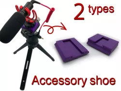 Accessory shoes with ARCA SWISS plate