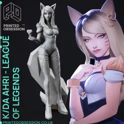 Ahri KDA - League of Legends - 25cm tall model 
