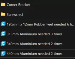 AM8 All parts from the BOM file (except m3x25 screw)