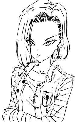 Android 18 stencil 3