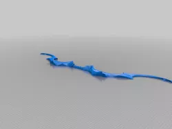 Auriel's Bow - Skyrim - Cut in half - Belt Printer