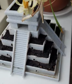 Aztec Temple Plant Pot Self watering V2