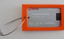 Baggage Tag Holder for Credit Card Sized Tag