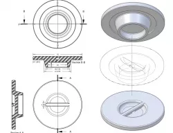 Bathtub Plug 75/42 mm