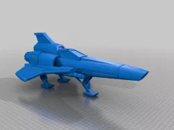 Battlestar Galatica MKII Viper w/Landing Gear - Add Supports