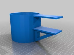 Bottle holder for IKEA Linnmon desk