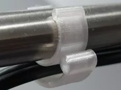 Cable holder for a microphone or camera stand