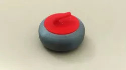 Curling stone with screw cap
