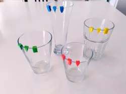 Customizable Drinking Glass Marker / Clip / Tumbler Tag