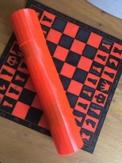 Cylindrical Container for Chess Set "ChessCylinder" by Porshen