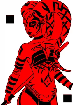 Darth Talon stencil 1