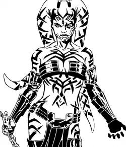 Darth Talon stencil 2