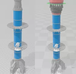 DIY - Paper Towel Roll Smokestack - WH40k