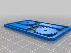Fidget gears kit card