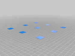 Flashforge Adventurer 4 AD4 bed level squares
