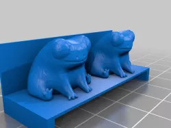 Fred The Frog but on a bench 