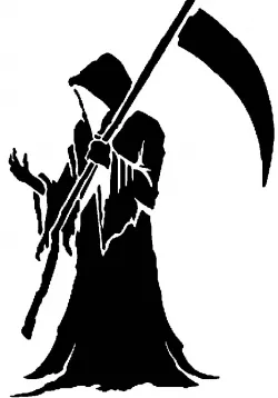 Grim Reaper stencil 24