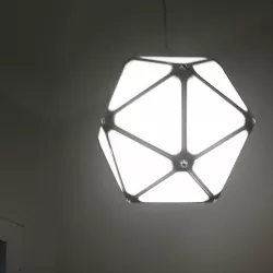 Icosahedron lamp shade
