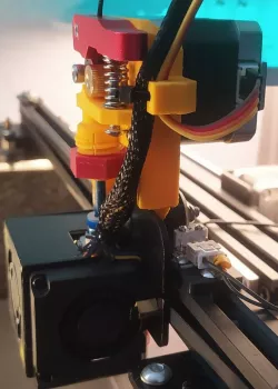 Improved Flexible Filament Extruder as DirectDrive for Ender 5 (Pro) with Cable-Hold by W3D_Creator
