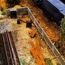 Industrial metal fences N 1:160