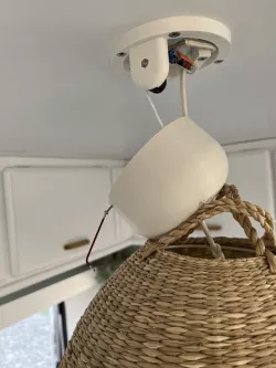 Lamp Canopy with Pull Switch