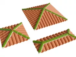 Lego compatible arabic roofs