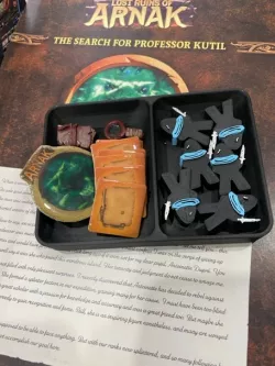 Lost Ruins of Arnak - Solo Meeple Antoinette (with scarf, sword and scar)