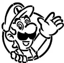 Luigi stencil 5