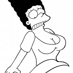 Marge Simpson stencil 3