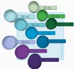 Measuring spoons for tea