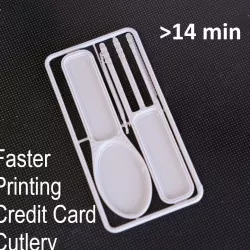 Minimal Even Faster Printing Credit Card Cutlery