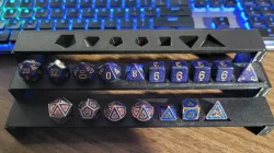 Modular Dice Display Shelves - Display Bench Polyset (7) Wide