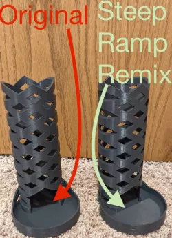 Round Criss Cross Dice Tower With Steep Ramp